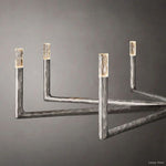 Thaddeus Forged Metal Round Chandelier 60"
