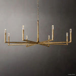 Thaddeus Forged Metal Round Chandelier 60"