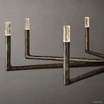 Thaddeus Forged Metal Round Chandelier 60"