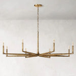 Thaddeus Forged Metal Round Chandelier 72"