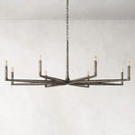 Thaddeus Forged Metal Round Chandelier 72"