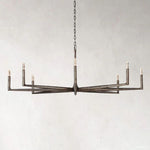 Thaddeus Forged Metal Round Chandelier 72"