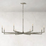 Thaddeus Forged Metal Round Chandelier 72"