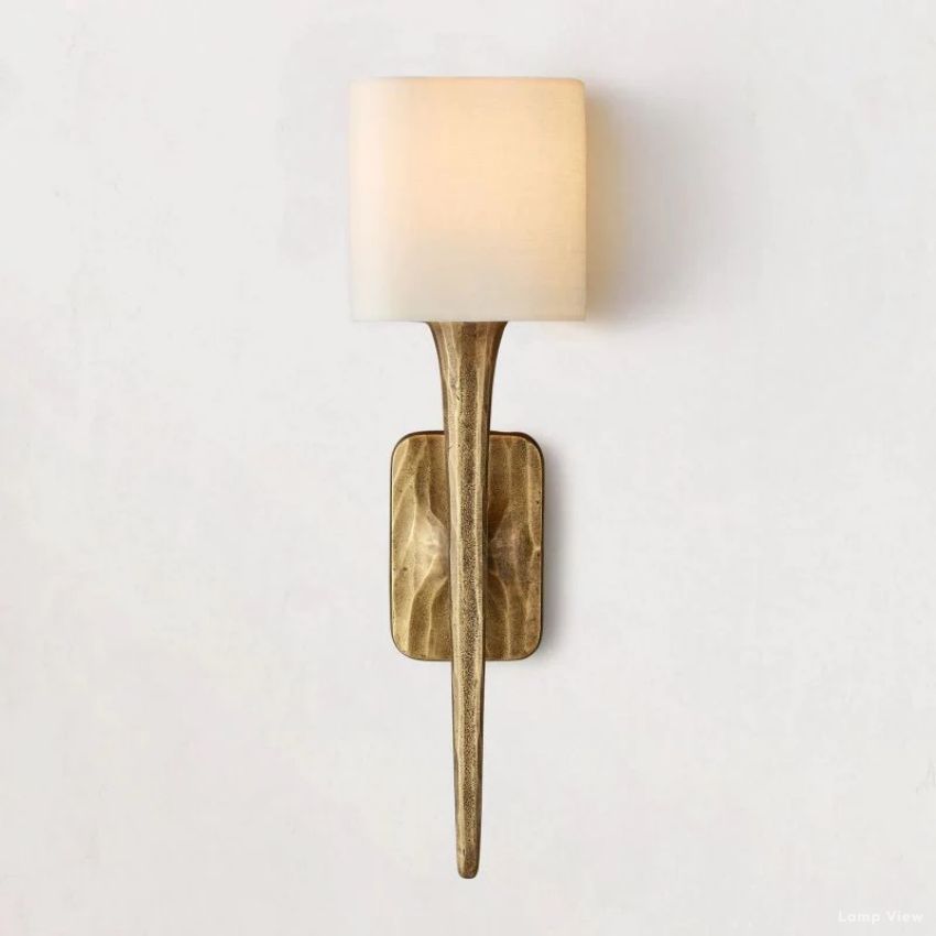 Thaddeus Forged Metal Shaded Wall Sconce
