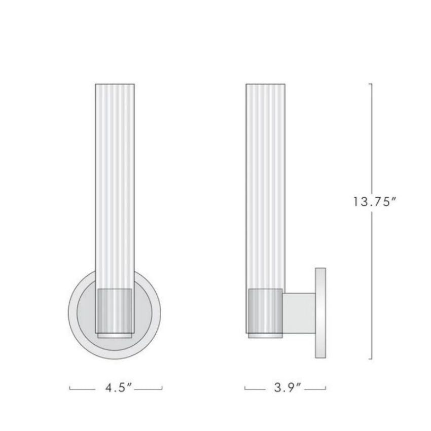 Vallon Glass Wall Sconce