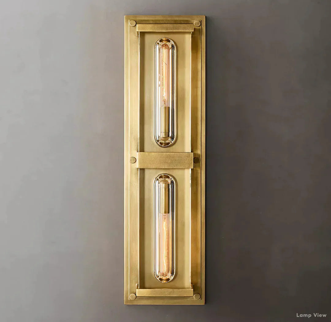 Savile Recessed Crystal Rectangular Wall Sconce