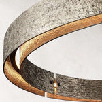 Vouvray Distressed Brass Round Chandelier 48"