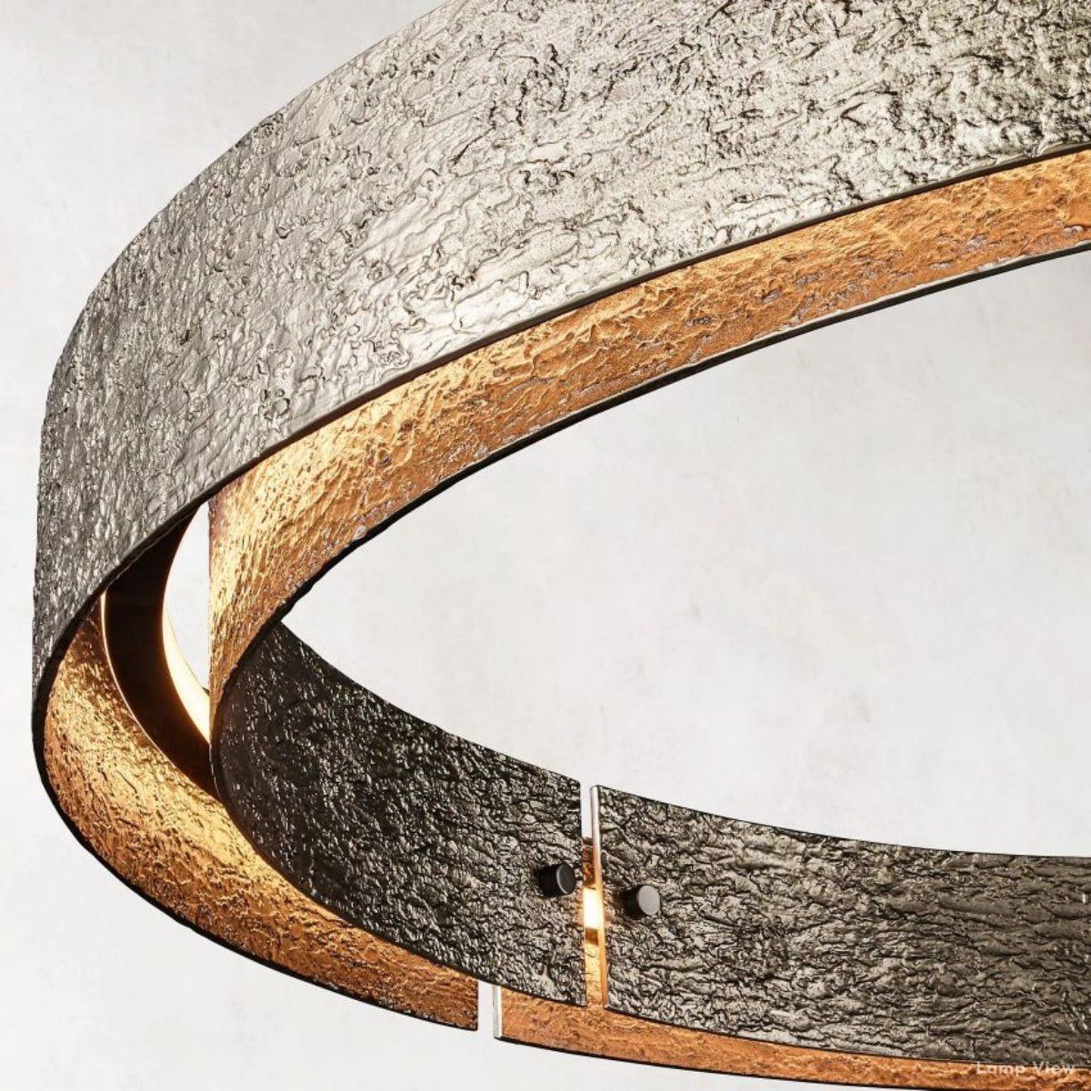 Vouvray Distressed Brass Round Chandelier 36"