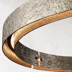 Vouvray Distressed Brass Round Chandelier 36"