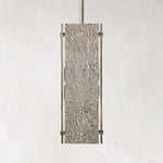 Vouvray Distressed Brass Square Pendant Light