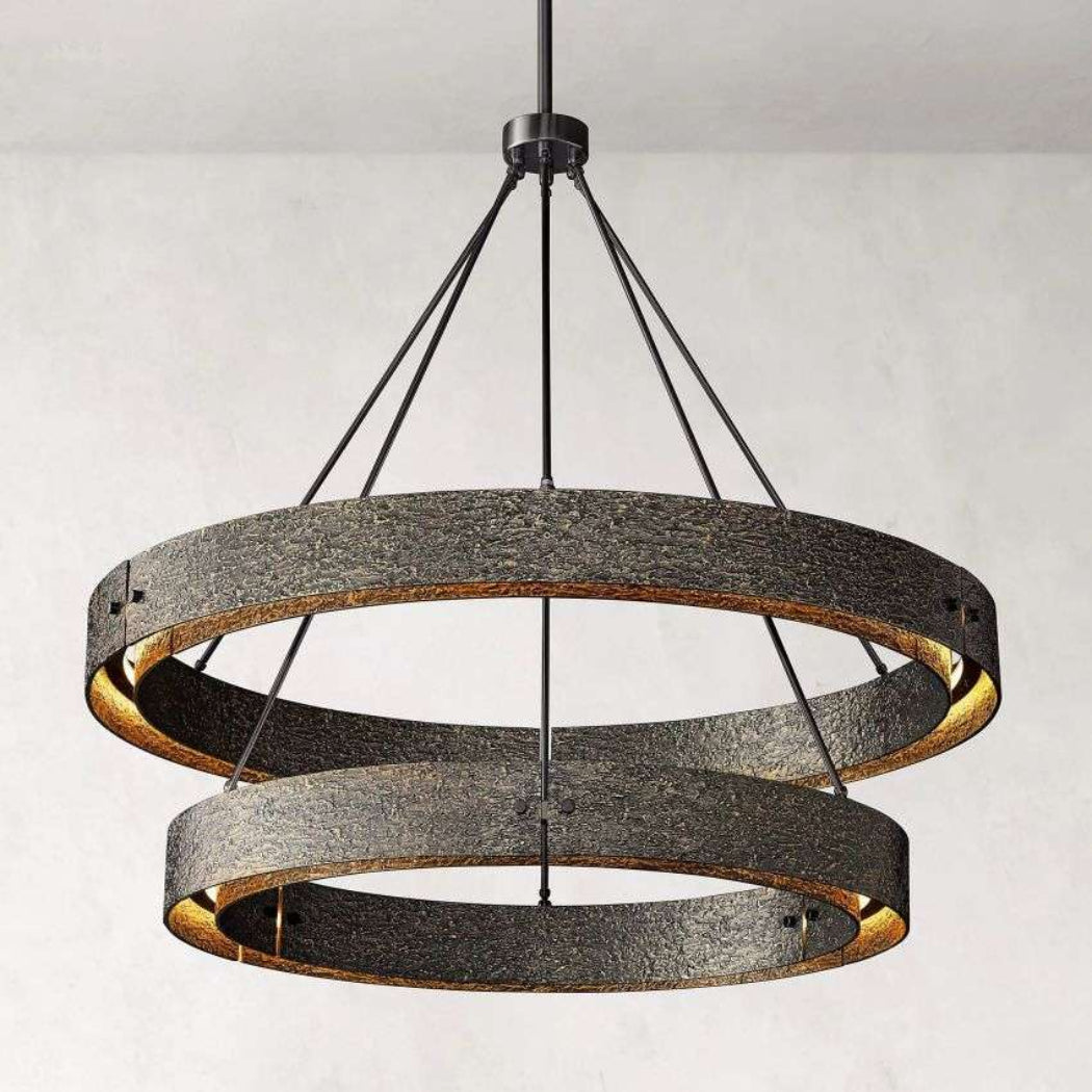 Vouvray Two-Tier Round Chandelier 72"