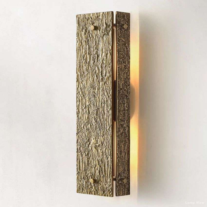 Vouvray Distressed Brass Grand Wall Sconce