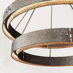 Vouvray Distressed Brass Two-Tier Round Chandelier 72"
