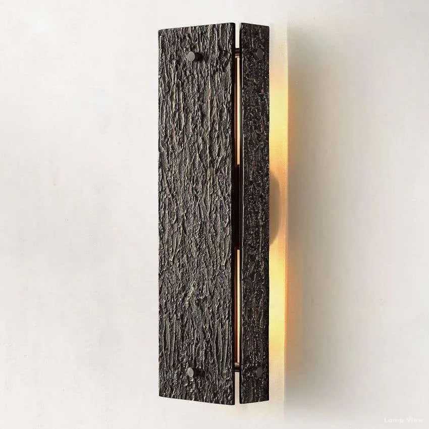 Vouvray Distressed Brass Grand Wall Sconce