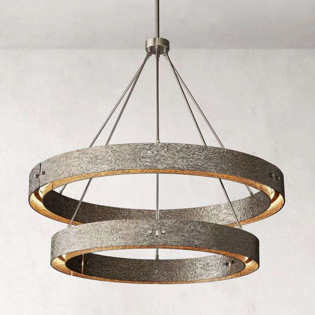 Vouvray Two-Tier Round Chandelier 48"
