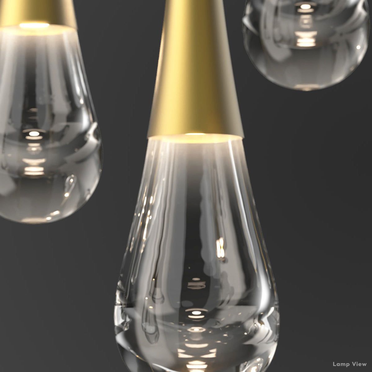 Water Drop Square Chandelier