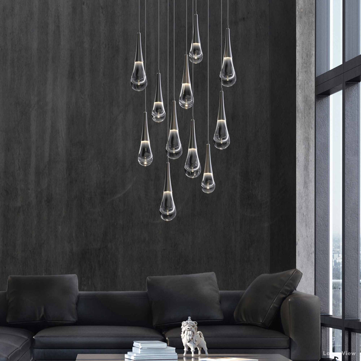 Water Drop Round Chandelier