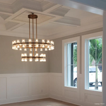 Arcachon Precision Crystal Two-Tier Round Chandelier 60"