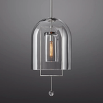 Fulcrum Cloche Glass Pendant Light