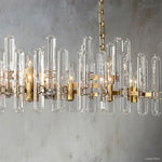 Mirello Pristine Crystal Linear Chandelier 72"