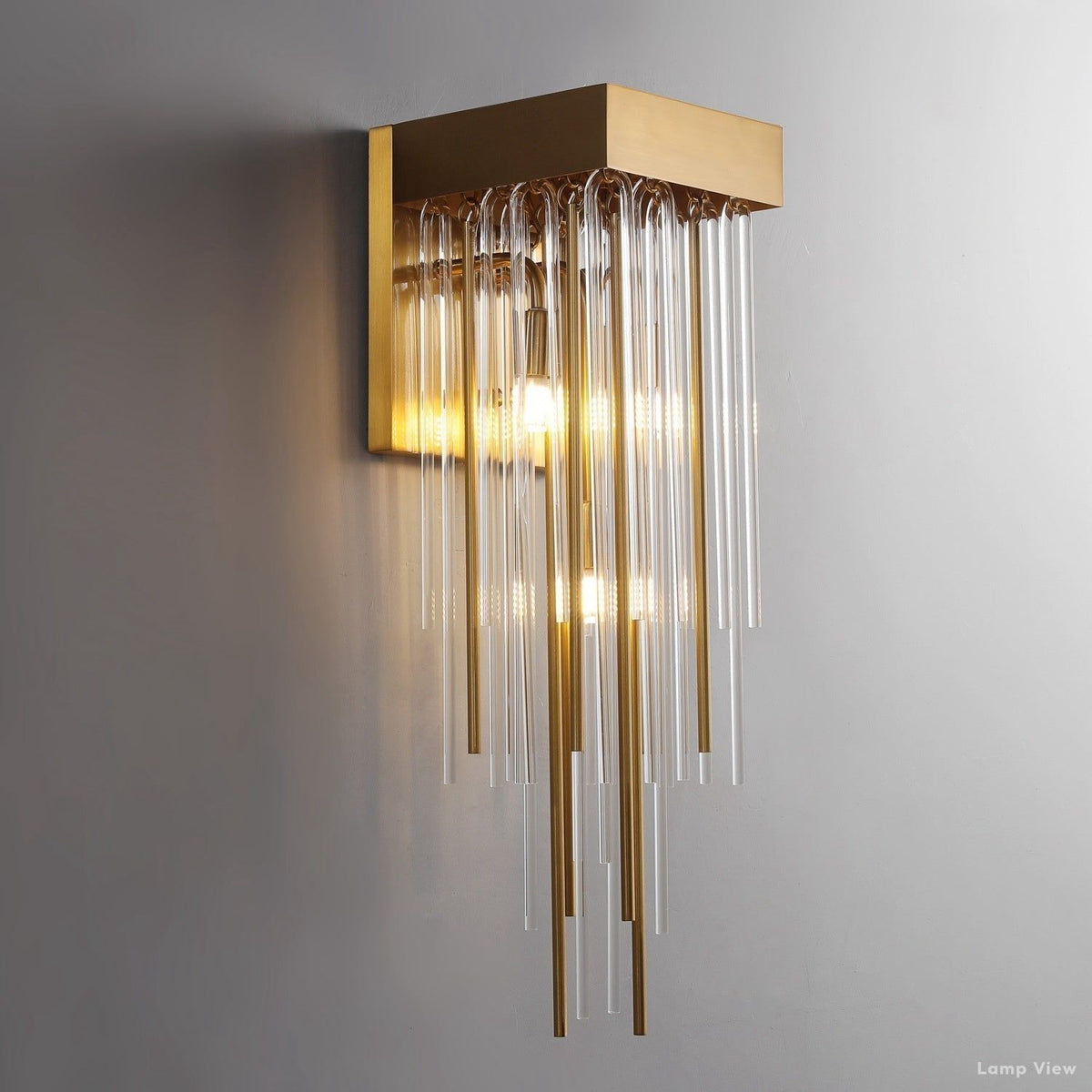 Cascada Tube Crystal Wall Sconce