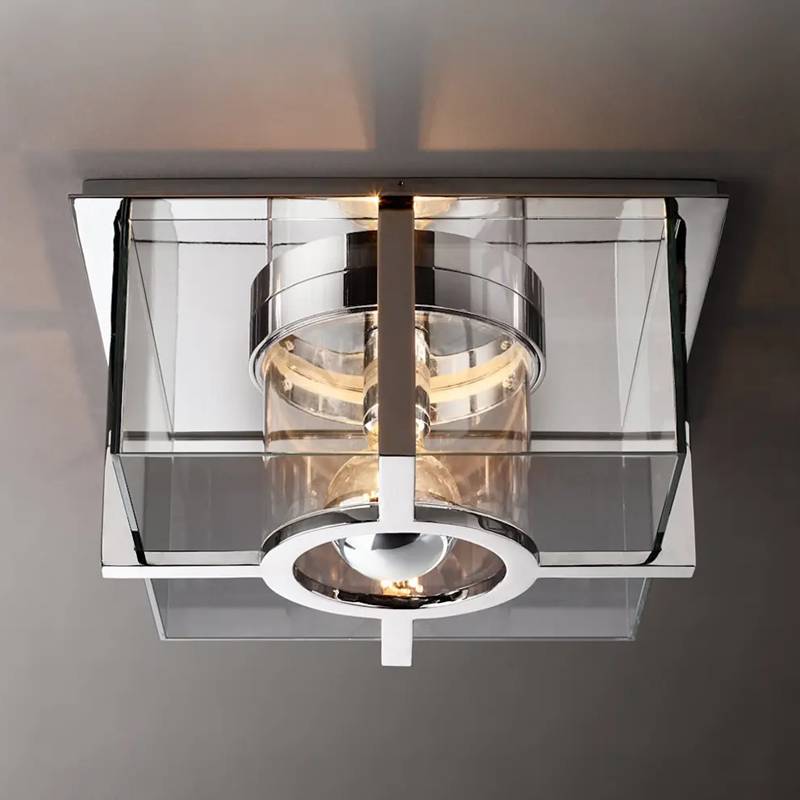 Petrus Layered Inset Square Flush Mount