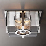 Petrus Layered Inset Square Flush Mount