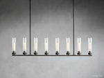 Andreas Ridged Tubular Linear Chandelier