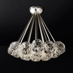 Boule Geometric Cristal Flush Mount 24"