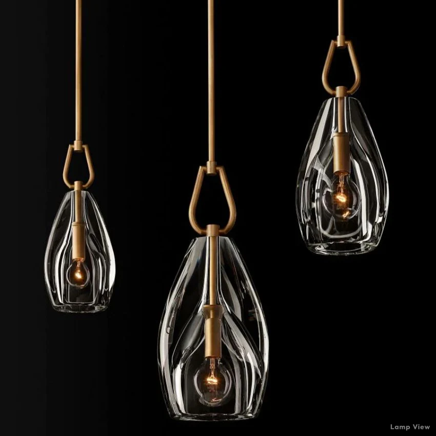 Botanist Crystal Flute Pendant Light