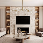 Apollo Spoked Glass Round Chandelier