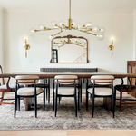 Apollo Spoked Glass Round Chandelier