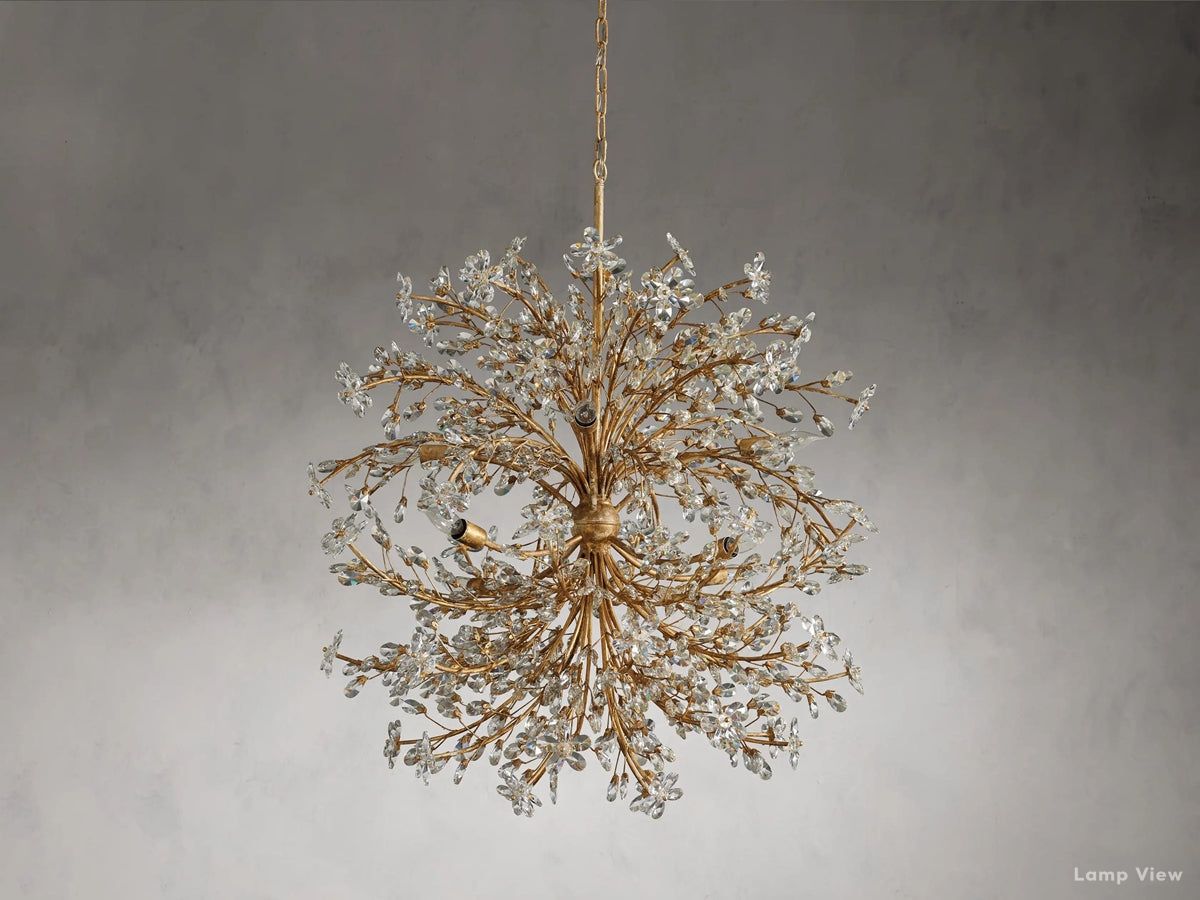 Fiore Garden Petal Twig Round Chandelier