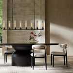 Andreas Ridged Tubular Linear Chandelier