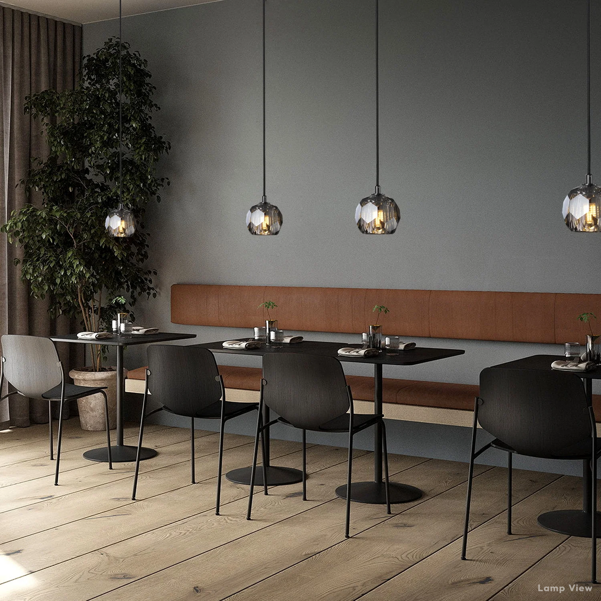 Boule Geometric Cristal Pendant Light