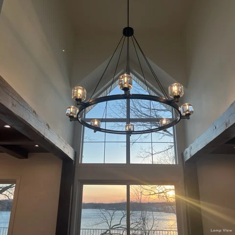 Demaret Modern Crystal Round Chandelier 48"