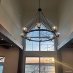 Demaret Modern Crystal Round Chandelier 48"
