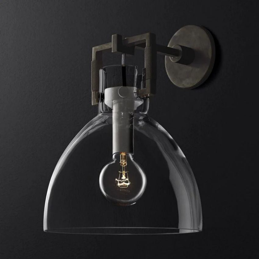Machinist Cloche Wall Sconce