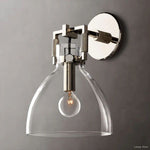 Machinist Glass Cloche Wall Sconce