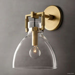 Machinist Glass Cloche Wall Sconce