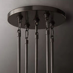Marignan Chain Crystal Tiered Round Chandelier 60"