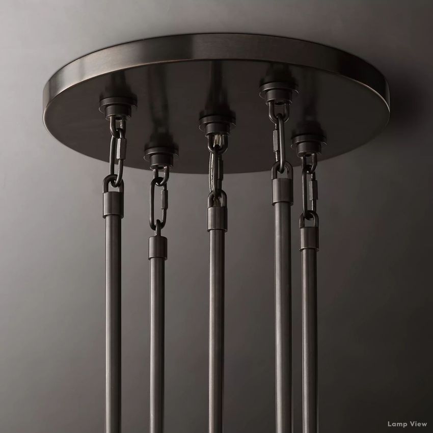 Marignan Chain Crystal Tiered Round Chandelier 48"