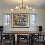 Boule Geometric Cristal Round Chandelier 60"