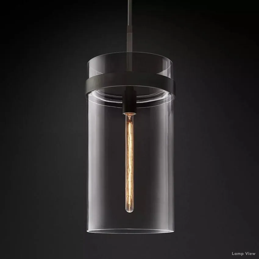Ravelle Clear Glass Pendant Light