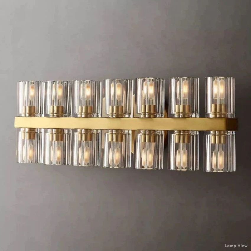 Arcachon Precision Crystal 14-Light Wall Sconce