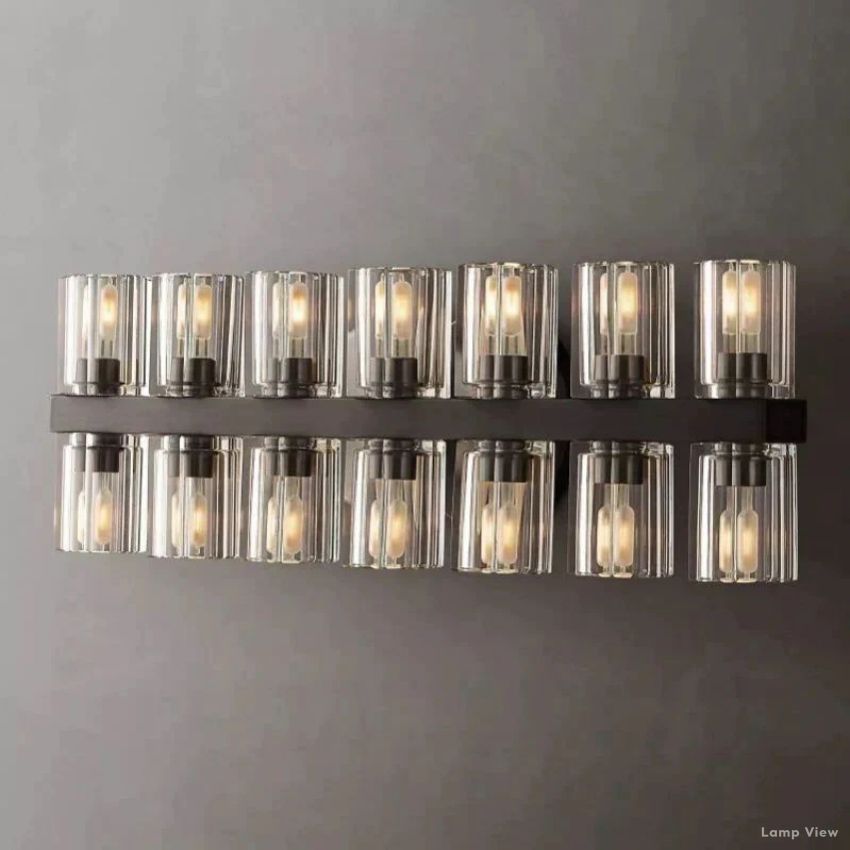 Arcachon Precision Crystal 14-Light Wall Sconce