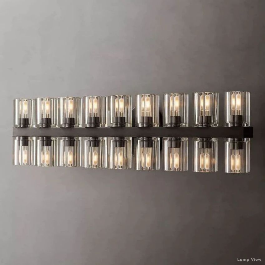 Arcachon Precision Crystal 18-Light Wall Sconce