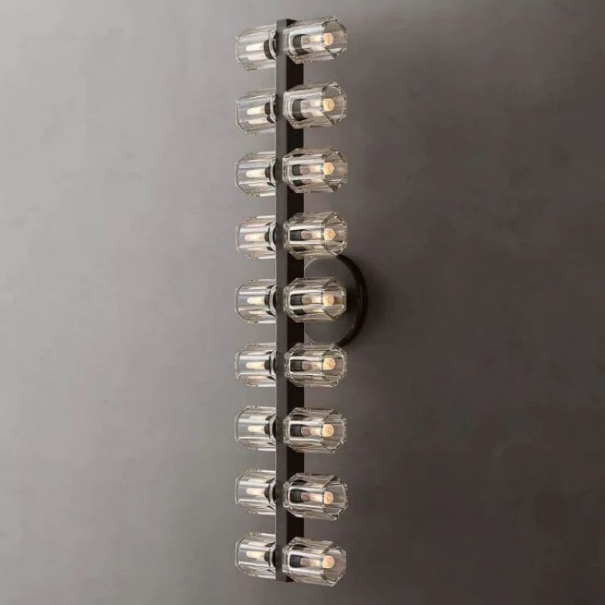 Arcachon Precision Crystal 18-Light Wall Sconce