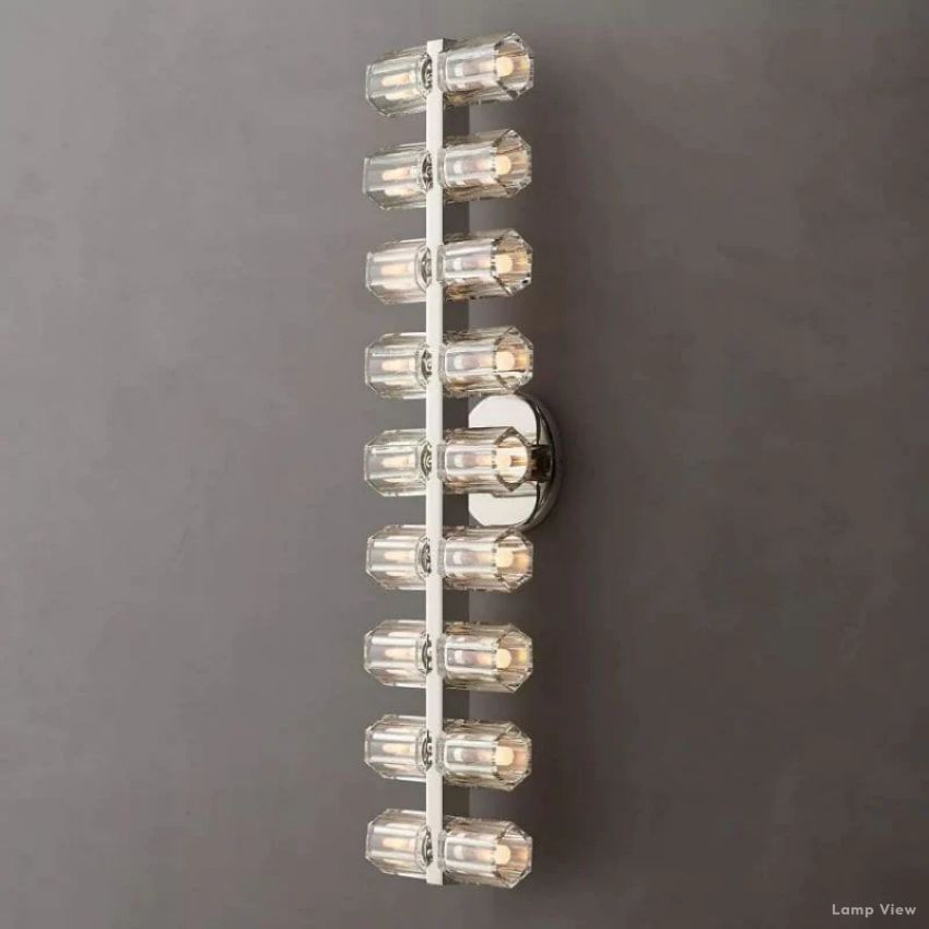 Arcachon Precision Crystal 18-Light Wall Sconce