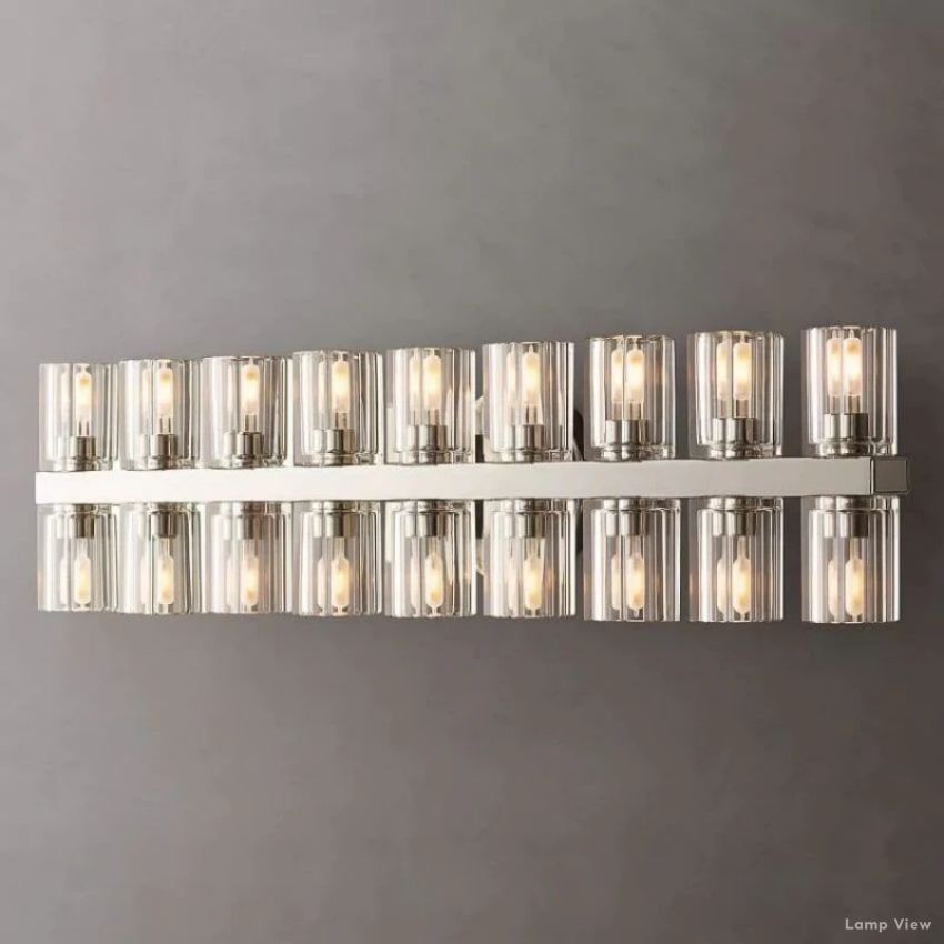 Arcachon Precision Crystal 18-Light Wall Sconce